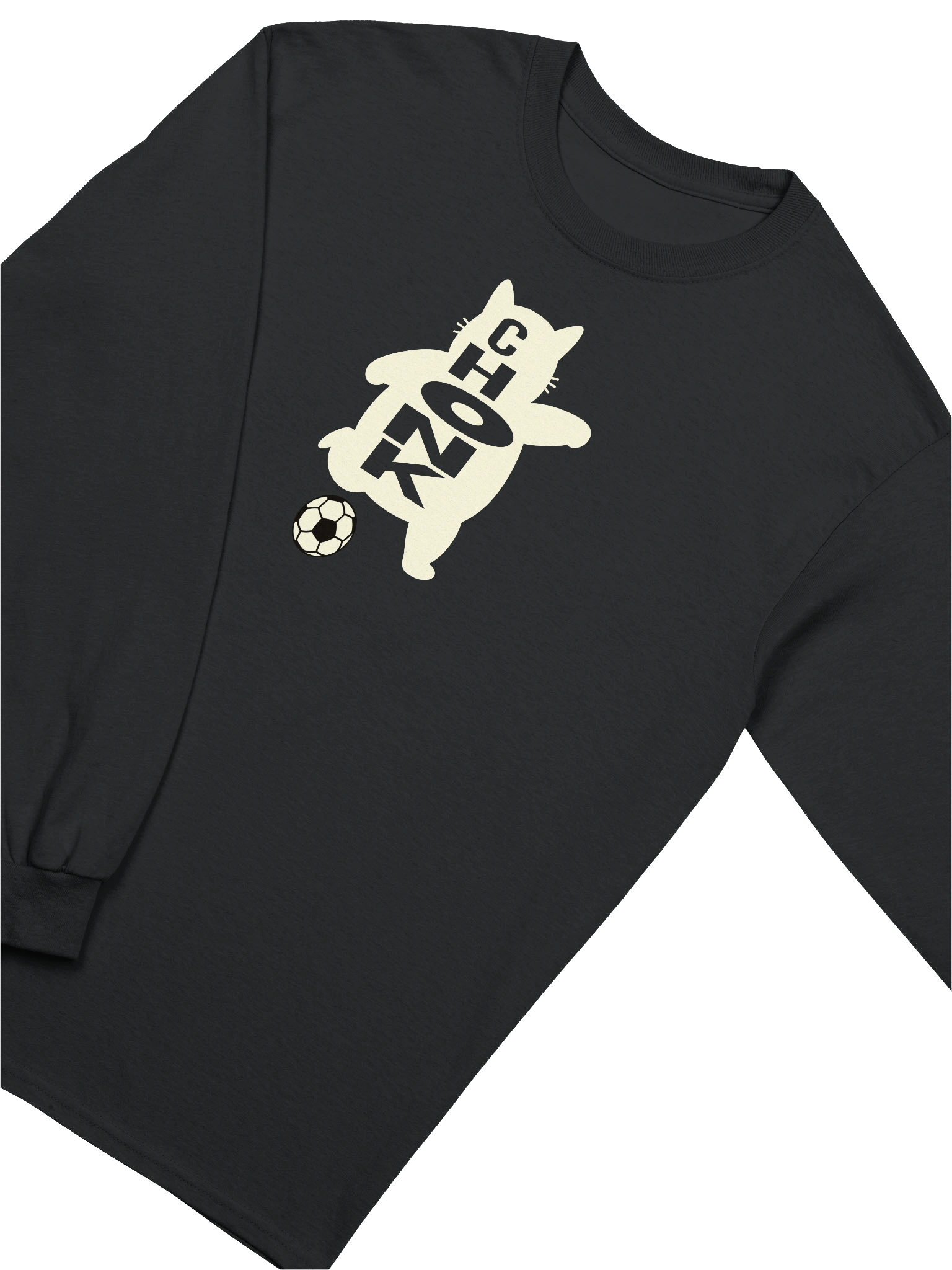 Soccer Chonk Cat - Unisex Adult Long Sleeve T-shirt product image (3)