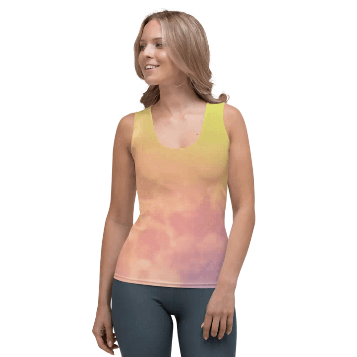 Blur cloud rainbow Design Tank Top - V12 product image (1)