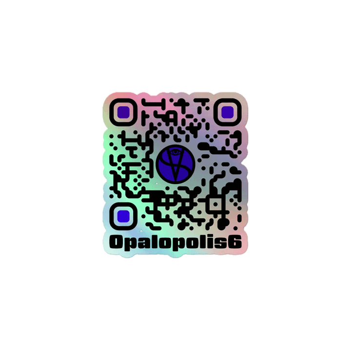 O.P. Logo & QR | Holographic Sticker product image (1)
