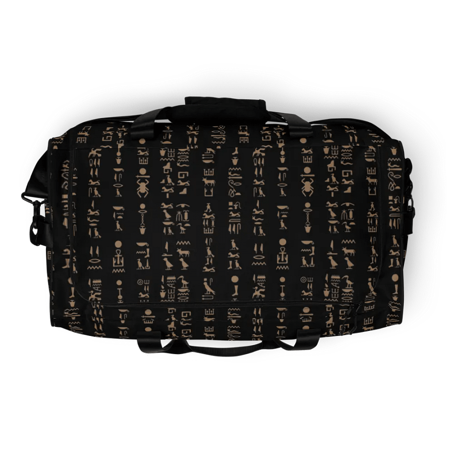 Isis Black Hieroglyphs All-Over Duffle product image (8)