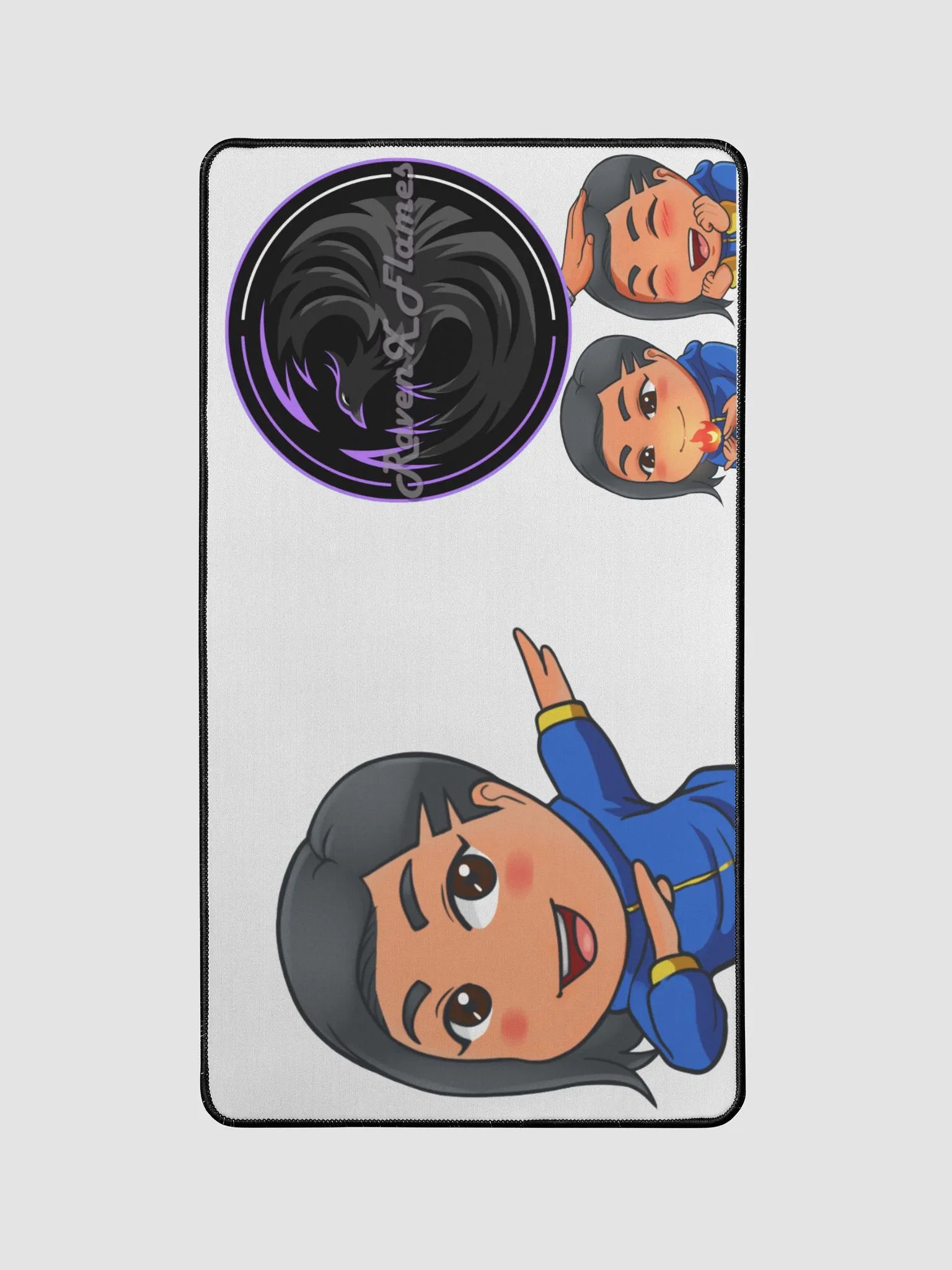 RavenXFlames Desk Mat product image (1)