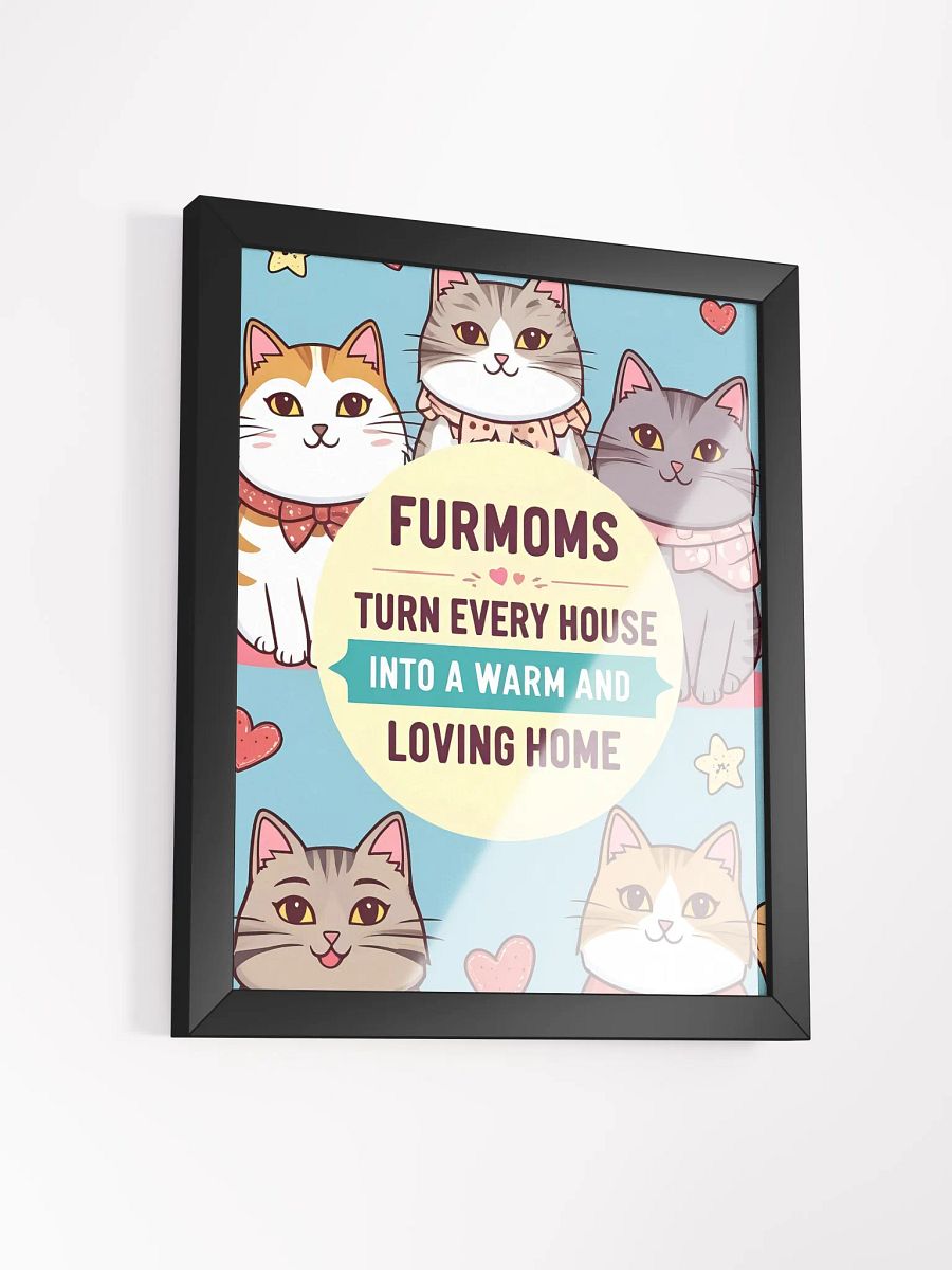 FurMom Love Circle - Framed Matte Poster product image (9)