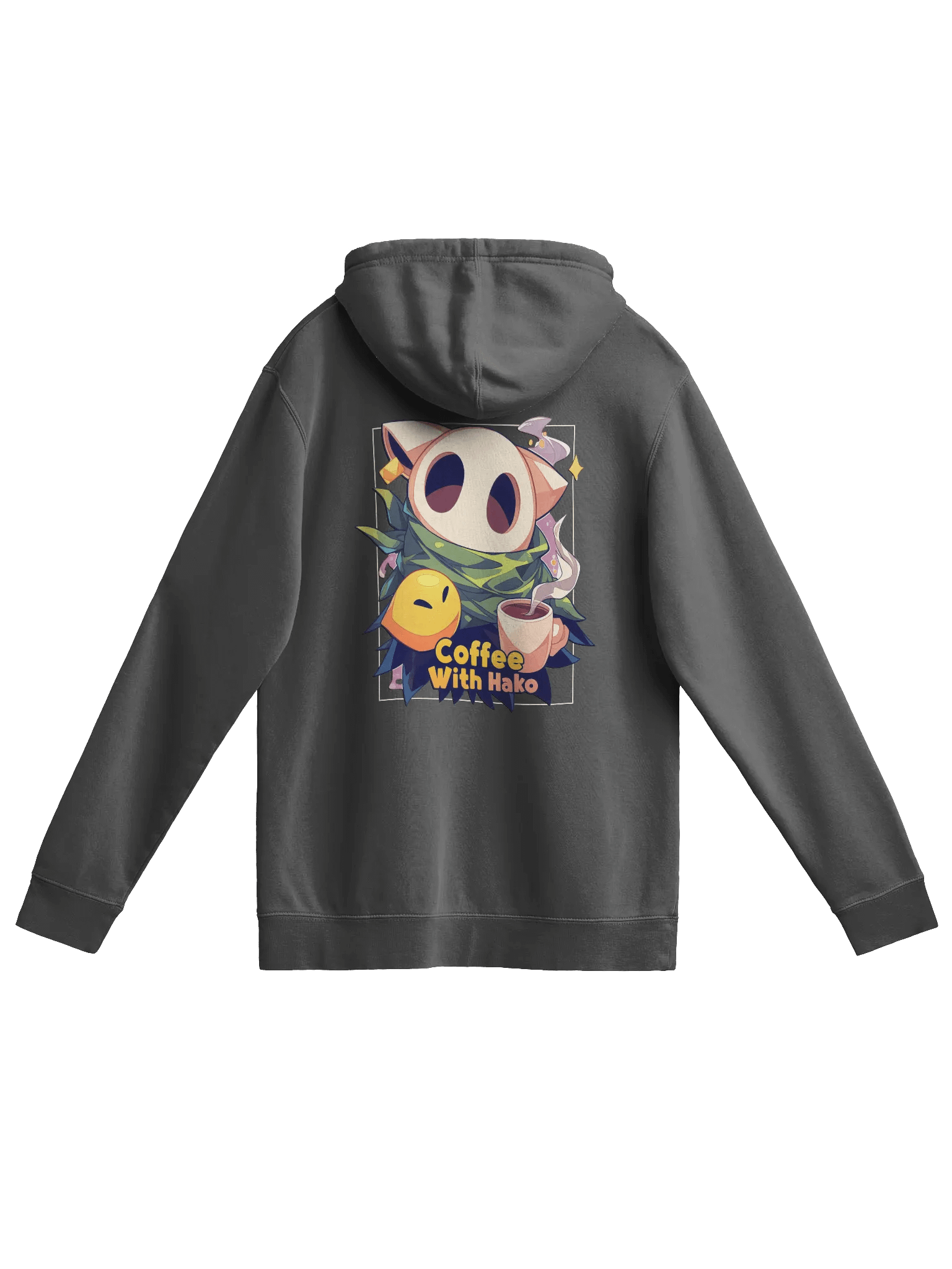 Coffee w Hako Premium Heavyweight Hoodie Front and Back Print product image (2)