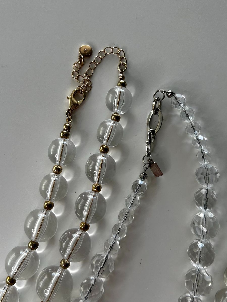 Clear Lucite Necklace Lot product image (3)