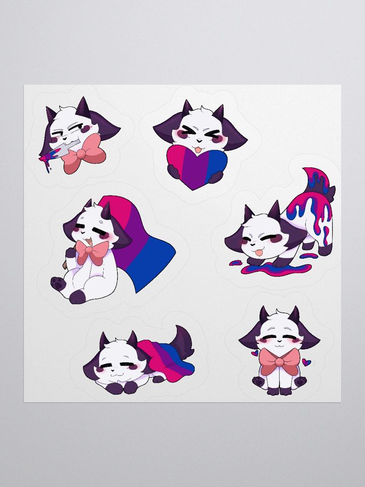 PRIDE/Bisexual Sticker sheet product image (1)