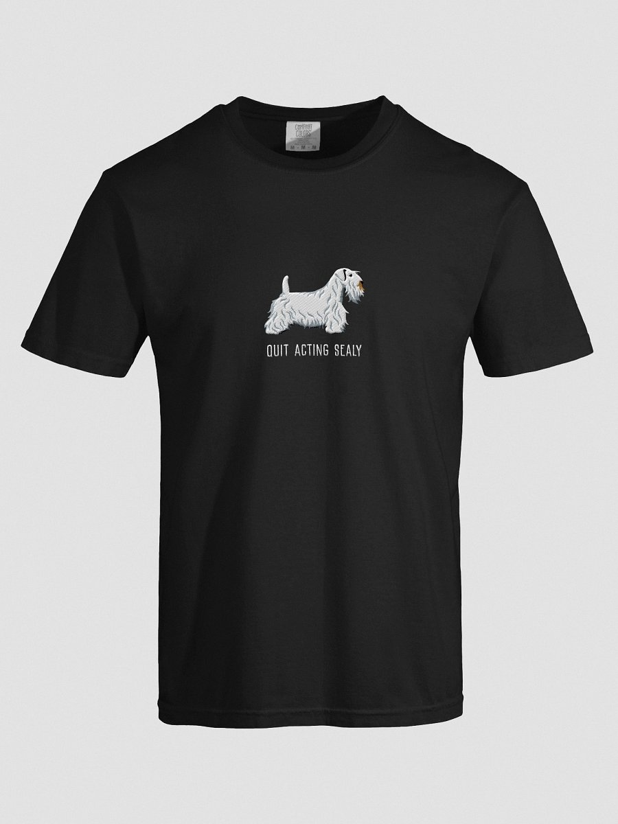 Quit Acting Sealy T-Shirt(Embroidered) of a Sealyham Terrier(White) product image (38)