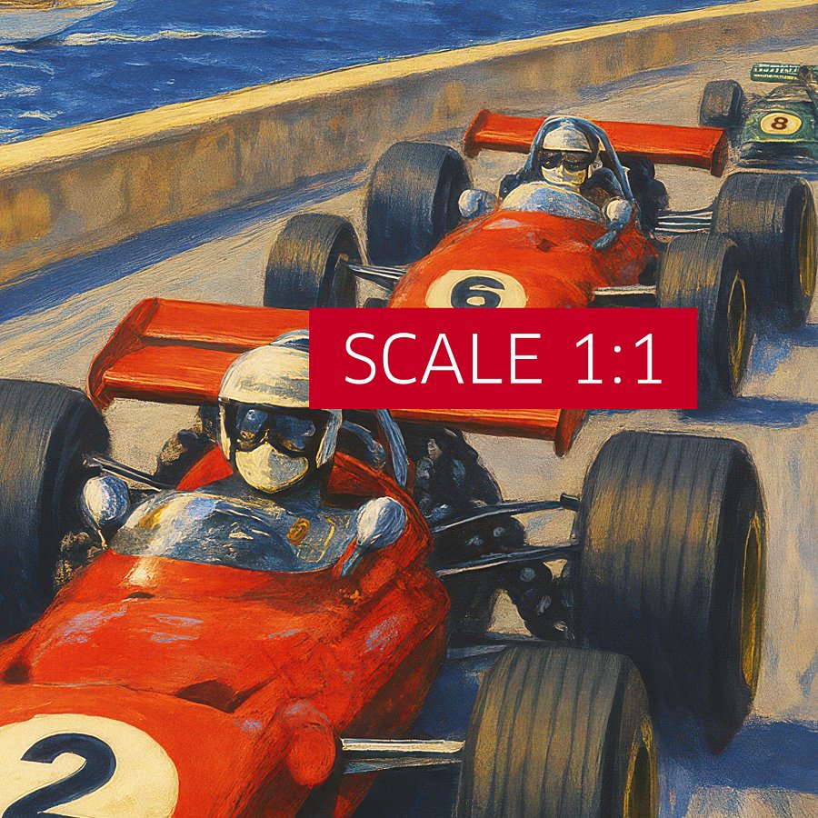 Monaco Vintage F1 Grand Prix 1970 Art Poster — Auto Racing Wall Art, Formula 1 Print product image (4)