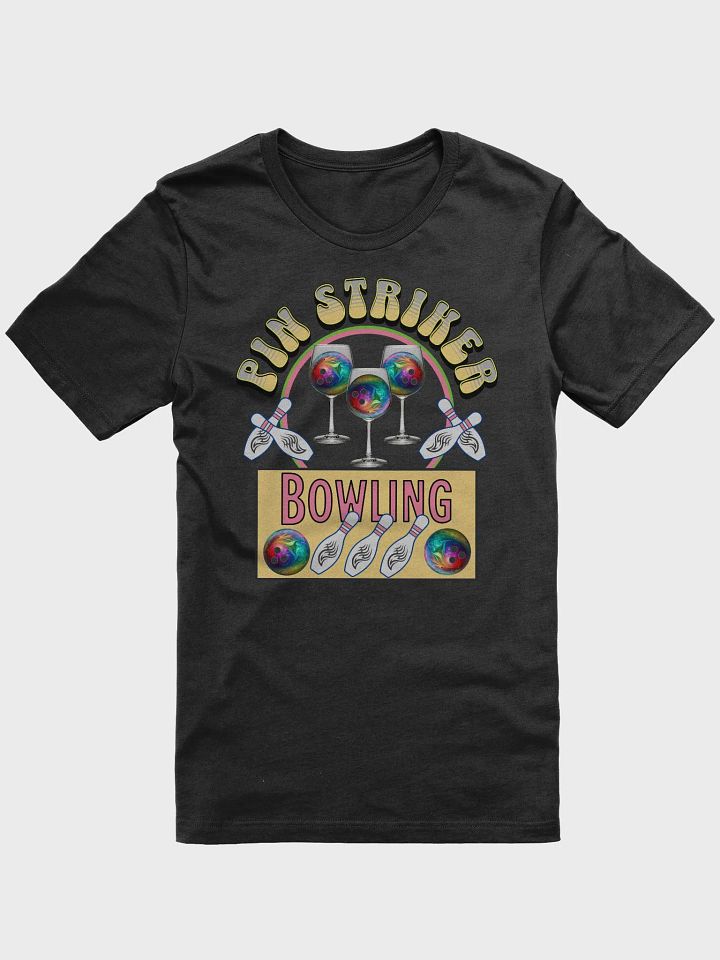 Pin Striker Bowling Wine T-Shirt product image (6)