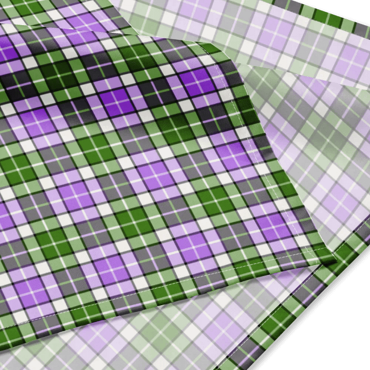 Lavender and Green Plaid Bandana product image (2)