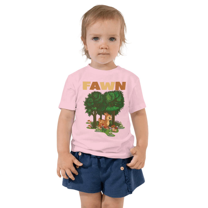 Fawn Funny Colorful Bella +Canvas Toddler T-Shirt – Funny Shirt & Gift for Kids product image (1)