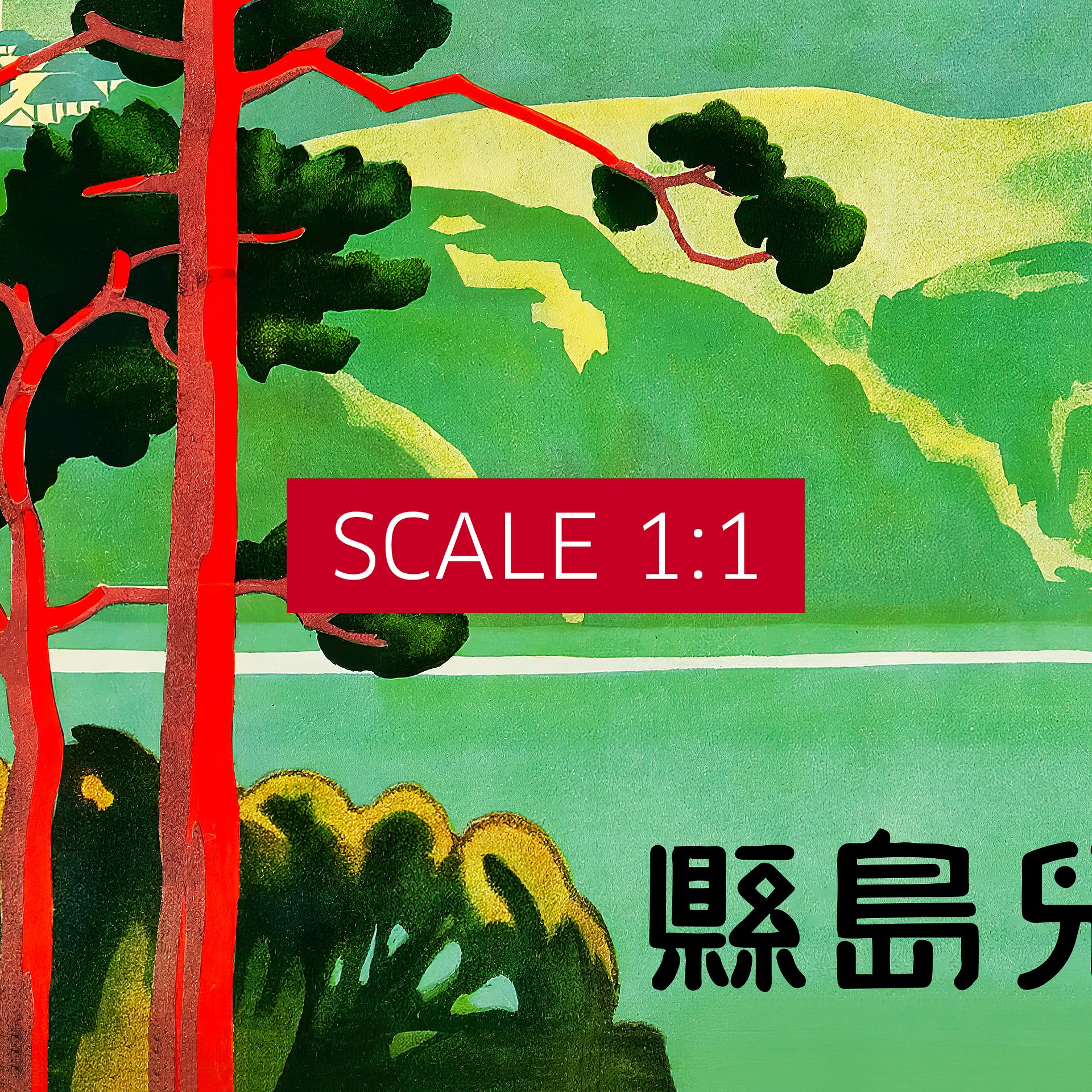 Kirishima, Japan. Retreat of Spirits, Japanese Rail, 1930s — retro vintage travel poster product image (5)