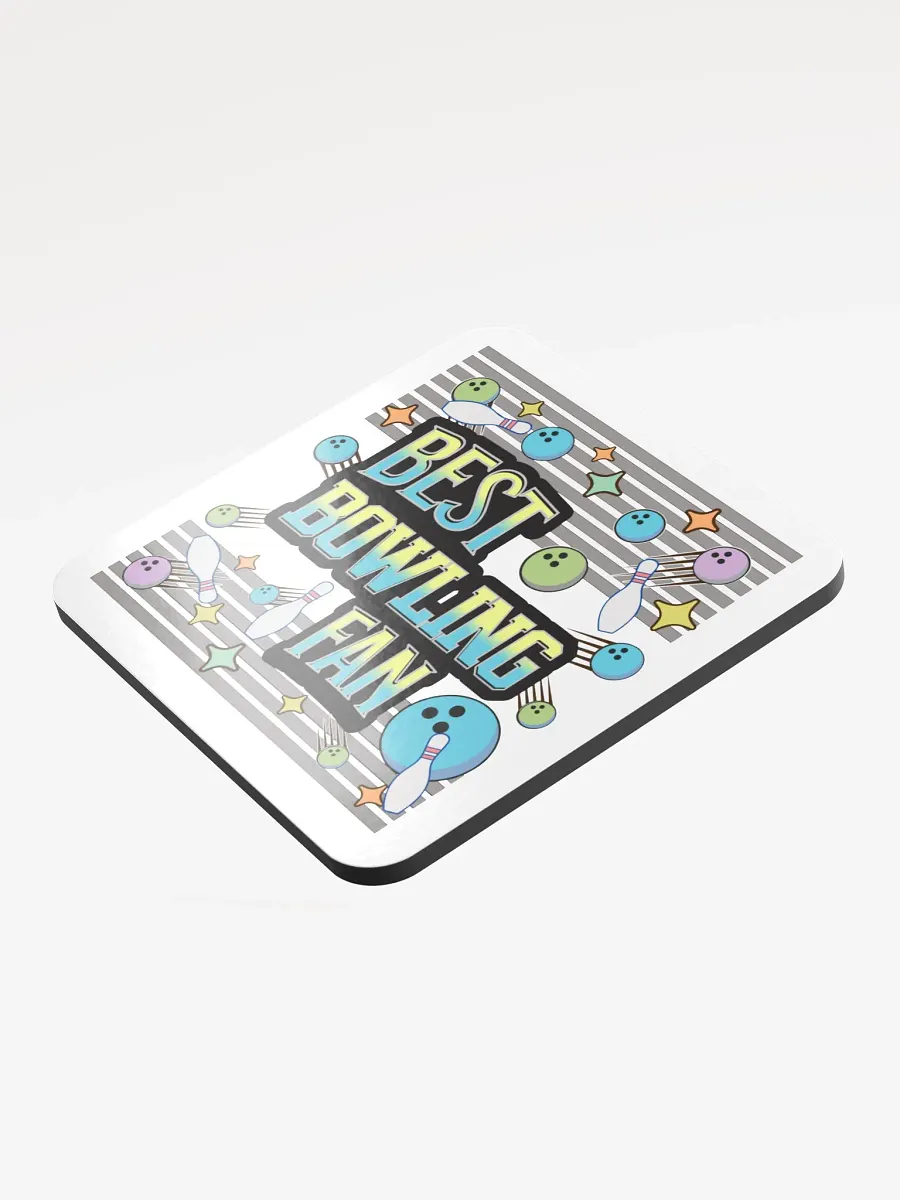 Best Bowling Fan Fanatic Glossed Cork Coaster product image (3)