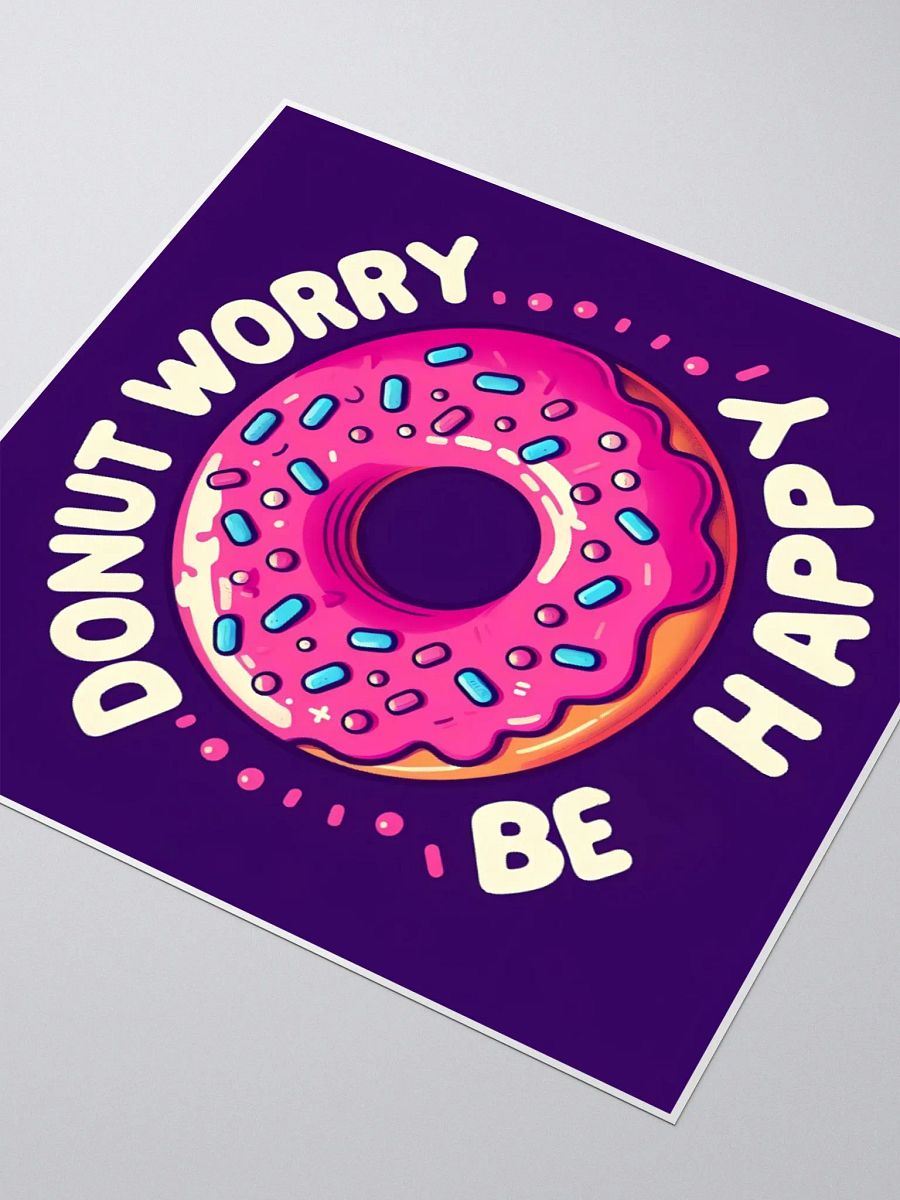 Donut Worry Be Happy Sticker Set product image (7)