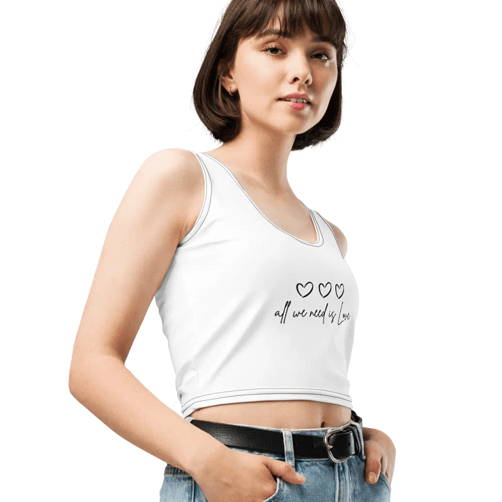 All we need is love | Cropped tank top product image (2)