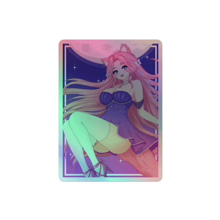 Moonlit Waifu Holographic Sticker Set (Color) product image (2)