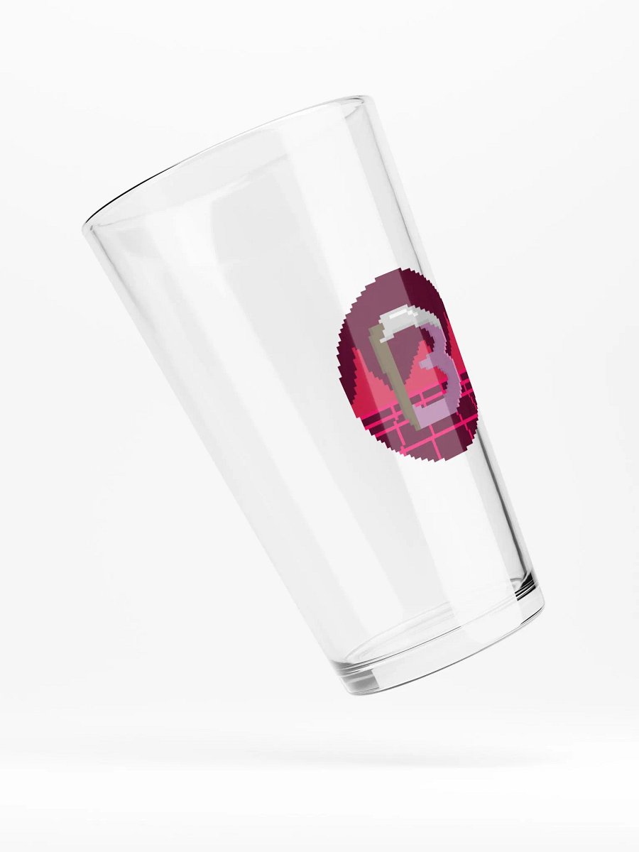 Scythe Harbingerofbeth Logo Pint Glass designed by Cassafrassarole product image (4)