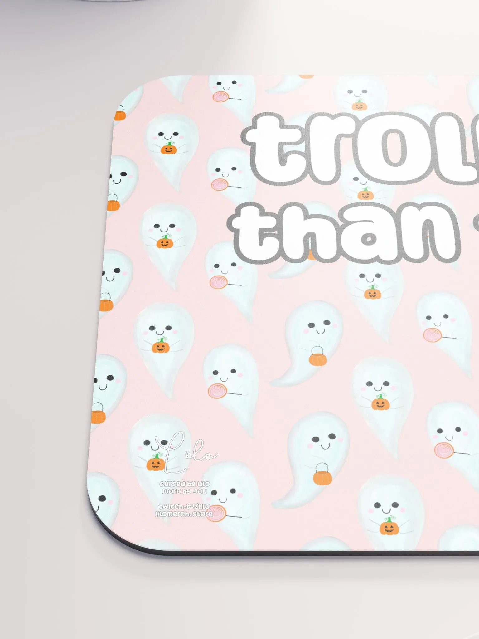 Trollier Than Thou Medium Mouse Mat - cute ghosts product image (6)