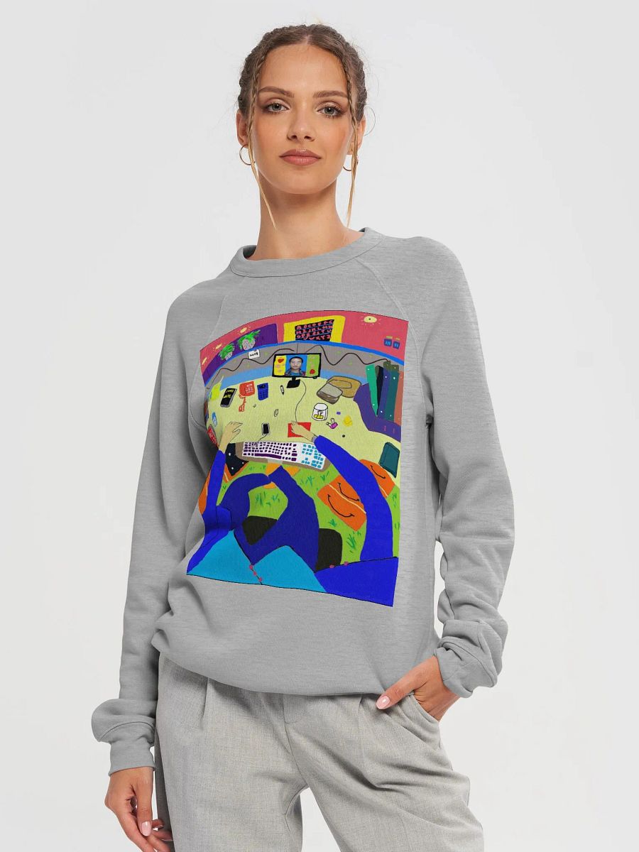 Bella+Canvas Unisex Sponge Fleece Raglan Sweatshirt: office product image (3)