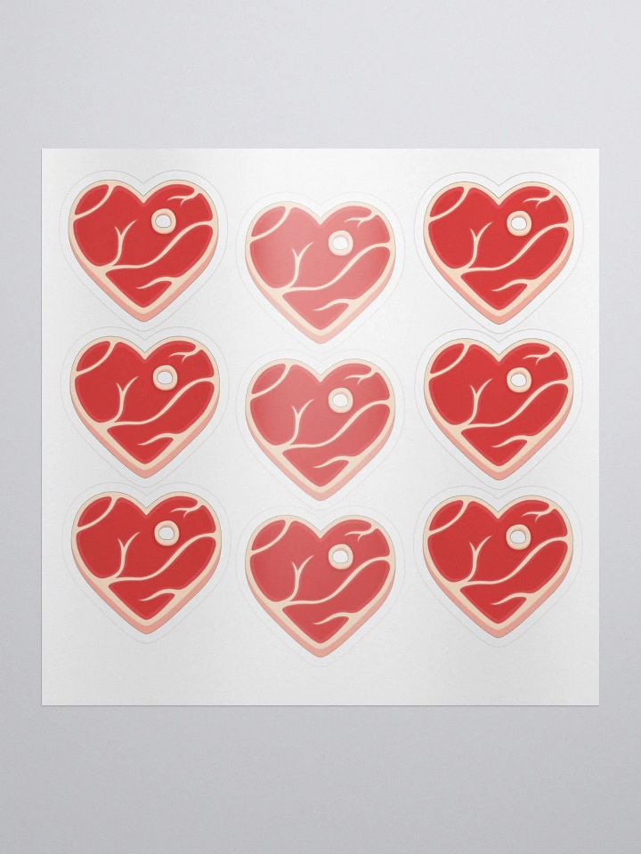 Mini Steak Heart Stickers product image (1)