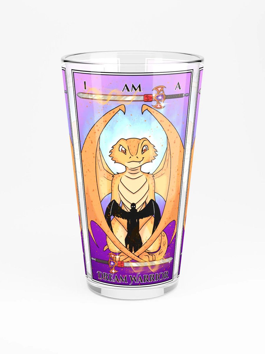 Day of the Dragon Tarot Card Pint Glass product image (3)