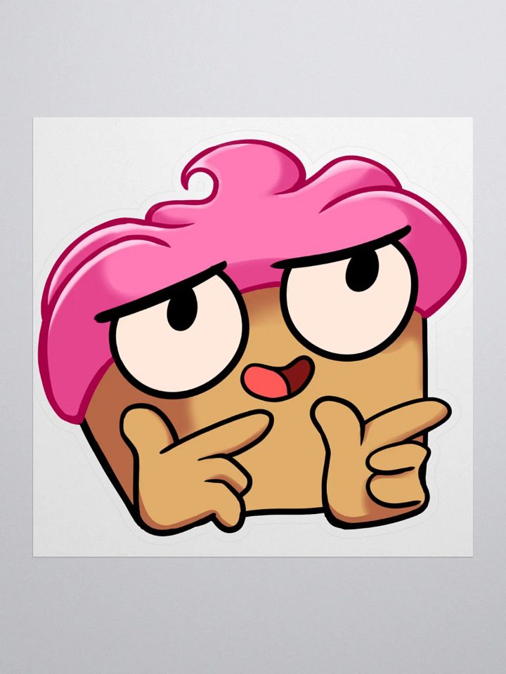 Cuppy Finger Guns Emote Sticker product image (1)