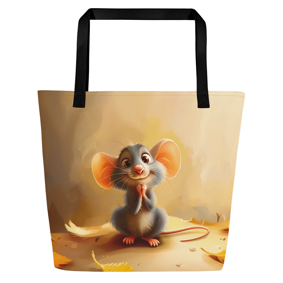 Tote Bag: Cute Mouse Adorable Animal Trendy Art Style Design product image (3)