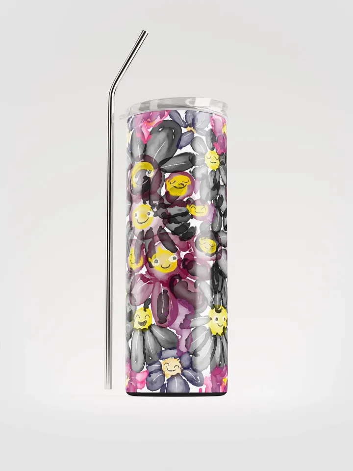 Smiling Faces Stainless Steel Tumbler product image (1)