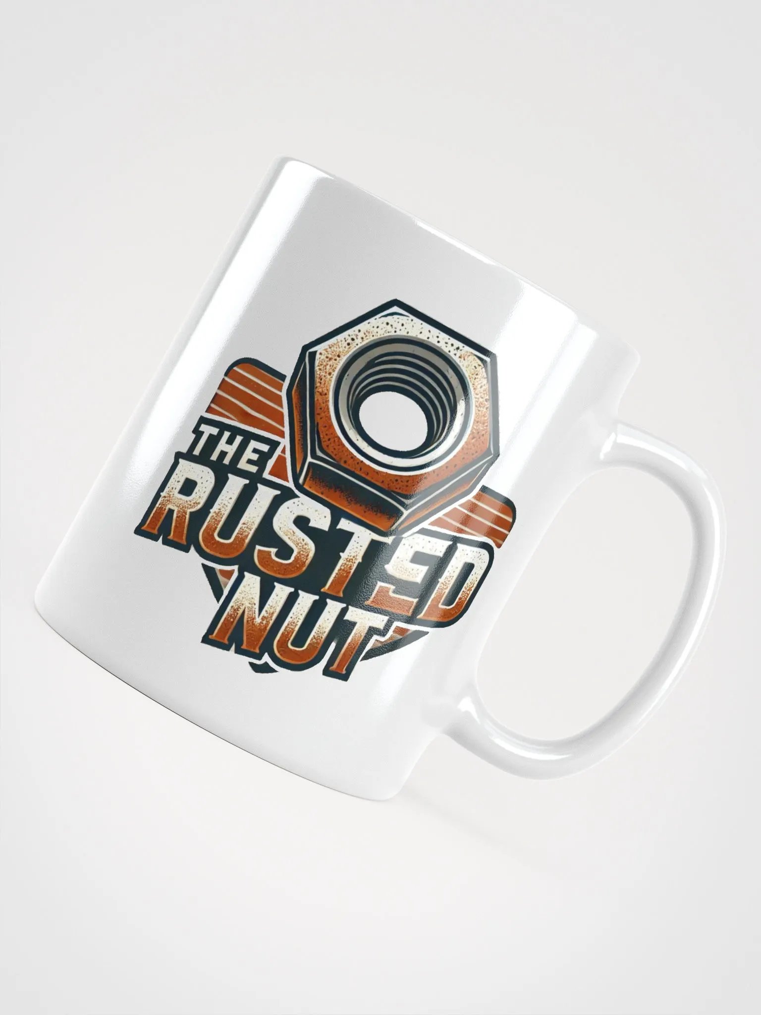 The Rusted Nut White Mug product image (4)