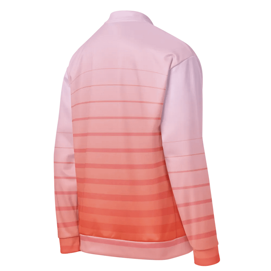 Customizable Pink Gradient Bomber Jacket product image (9)