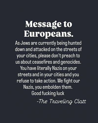 Europe, sit down and shut up. We don't listen to the likes of you no more. Good luck 🙏🏾