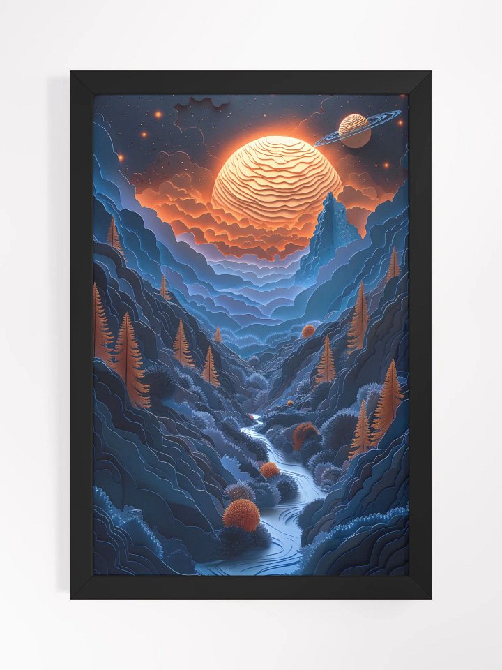 Between Peaks, Beyond Planets - Exquisite Framed Art to Upgrade Your Living Space Elegance product image (1)