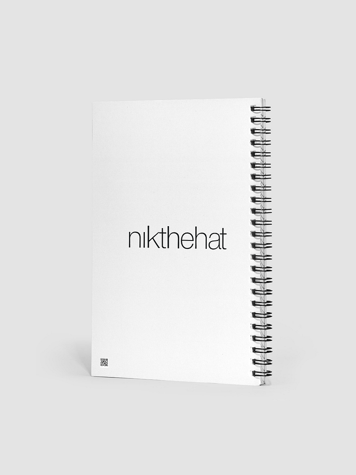 140 Page Spiral Notebook • nik the hat product image (2)