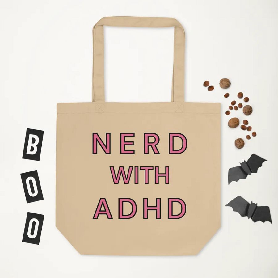 Nerd With ADHD Tote Bag product image (5)