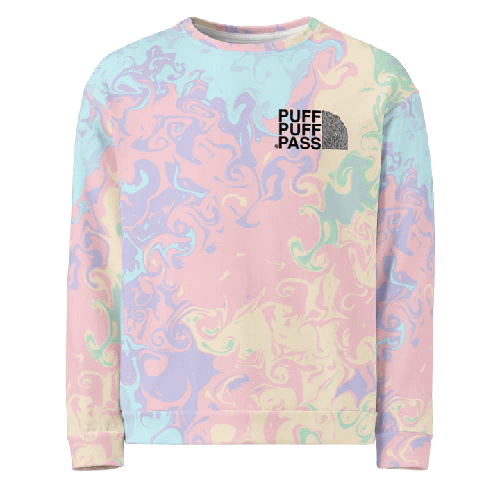 Puff Puff Pass High-Dye Pastel Sweatshirt product image (1)