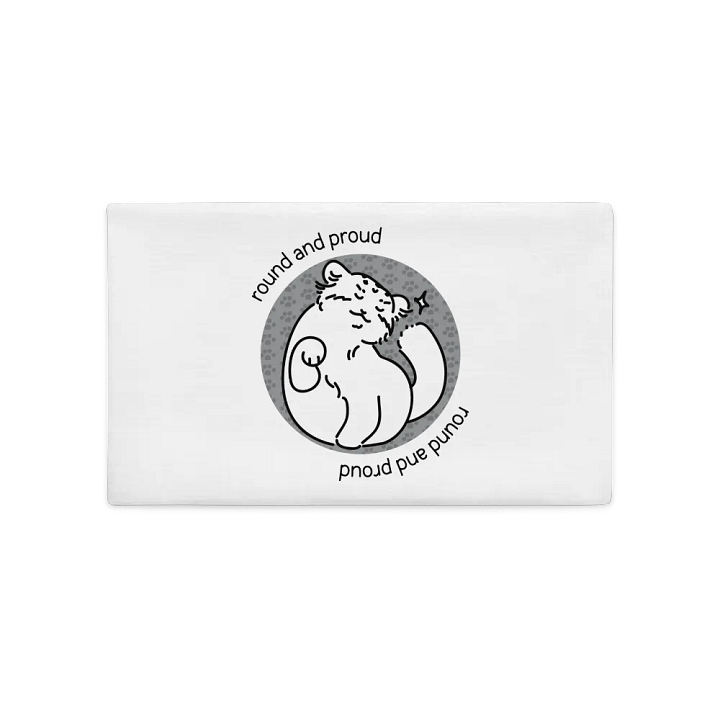 Round and Proud Manul Unlabeled Version - Pillow Case product image (2)