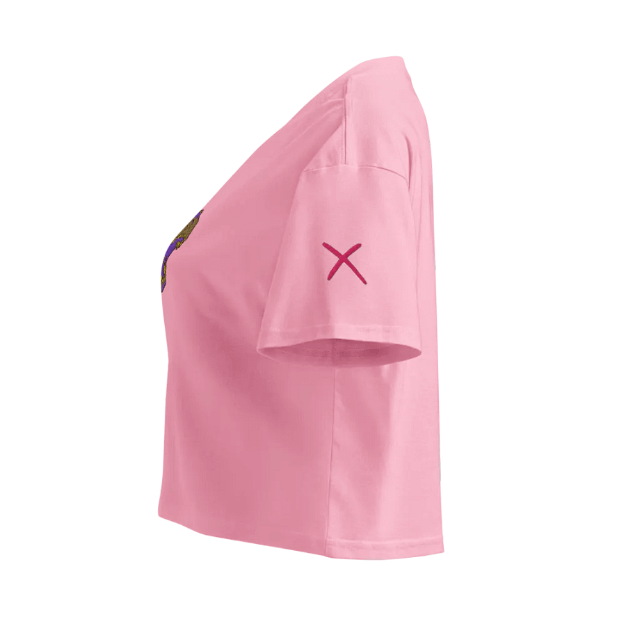 Dino T-rex Ah Crop Top (Embroidered) product image (18)