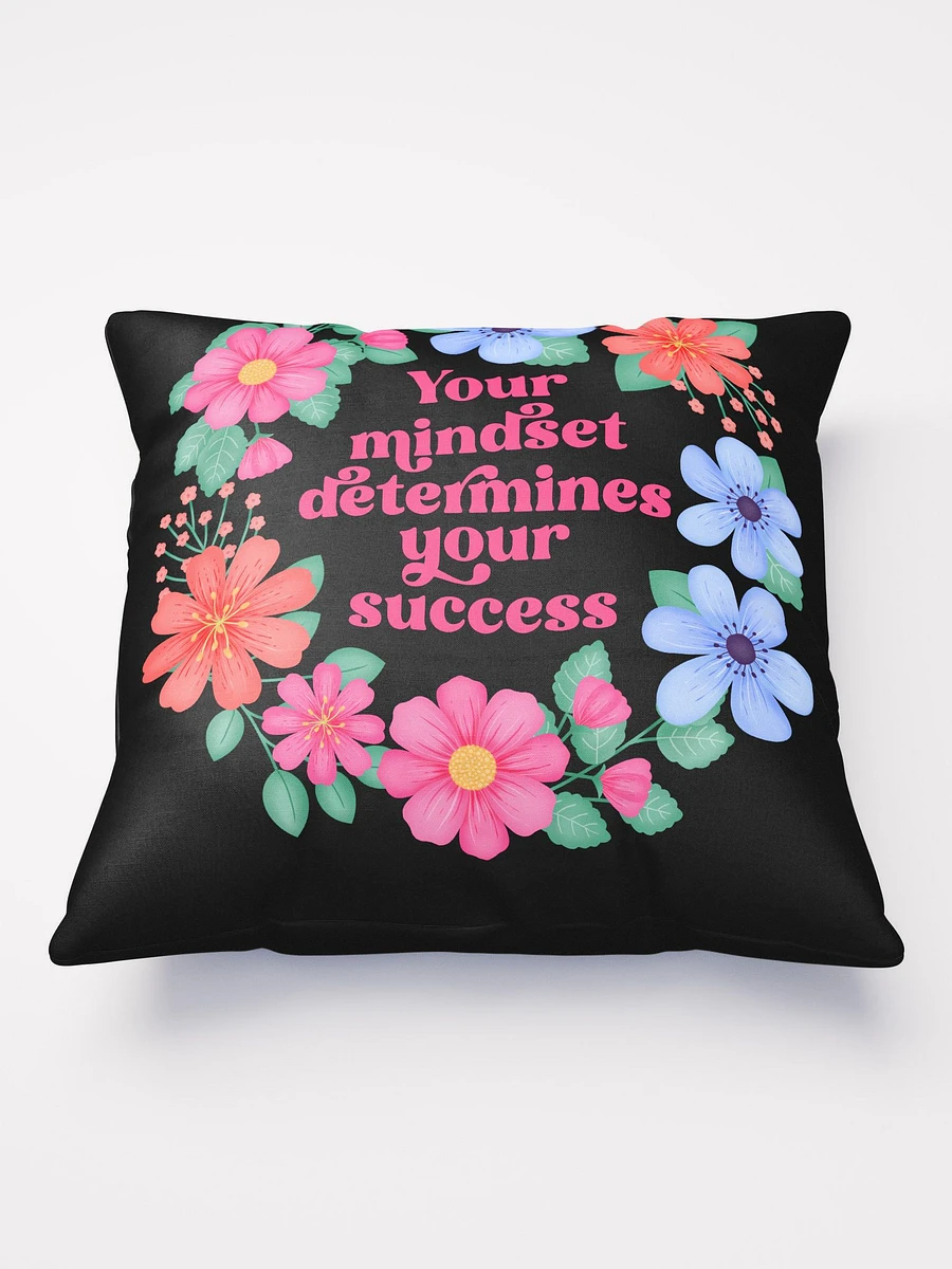 Your mindset determines your success - Motivational Pillow Black product image (2)