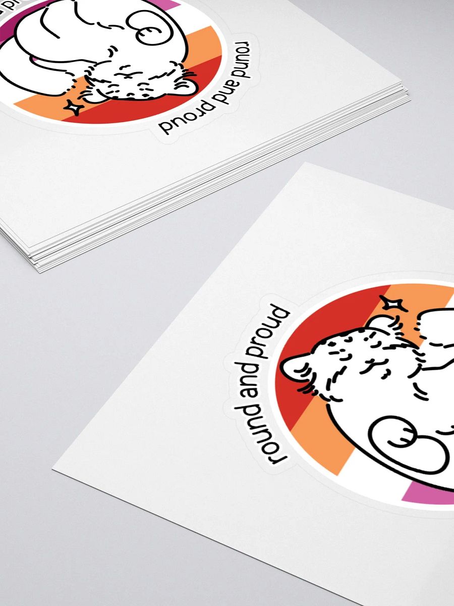 Round and Proud Manul Lesbian Version - Sticker product image (10)