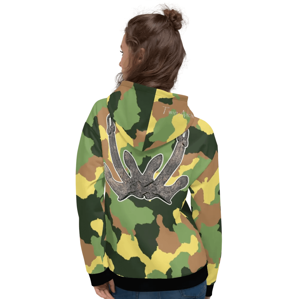 Green Camouflage Anchor Hoodie product image (7)