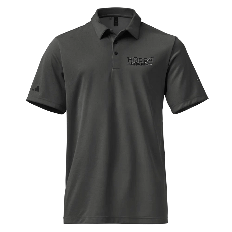 Space-Dyed Polo Shirt - Embroidered - Black HApex Gear White Logo product image (1)