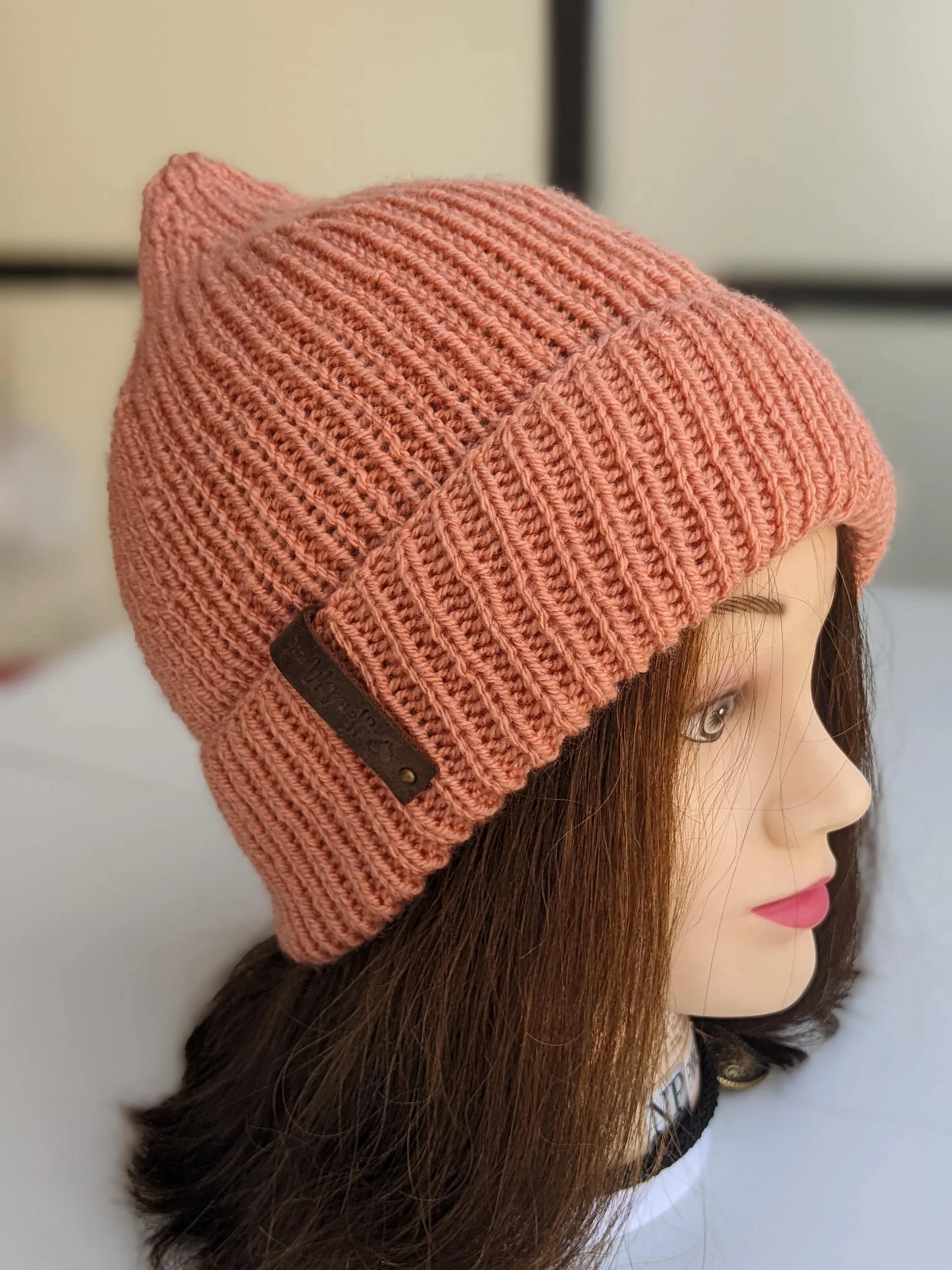 Knit Ribbed Smooth Hat Pattern product image (2)