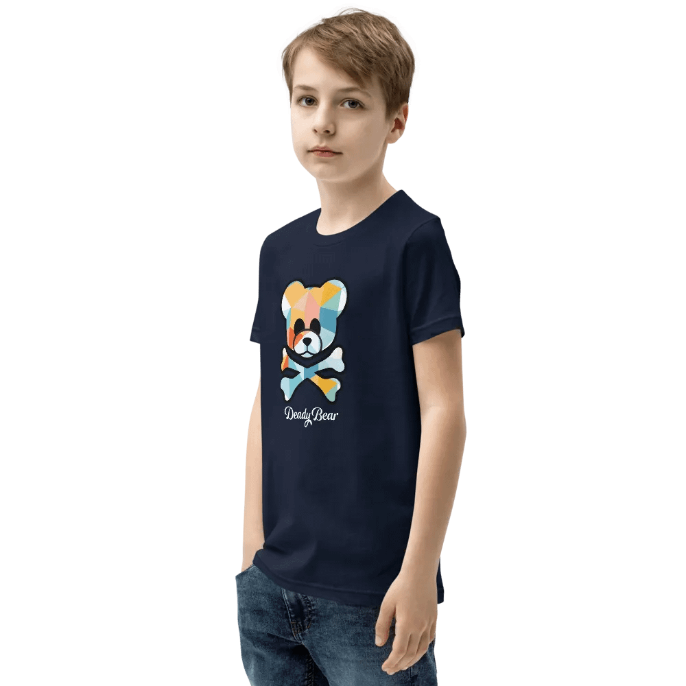 Deady Bear Geometric Design Youth T-Shirt product image (40)