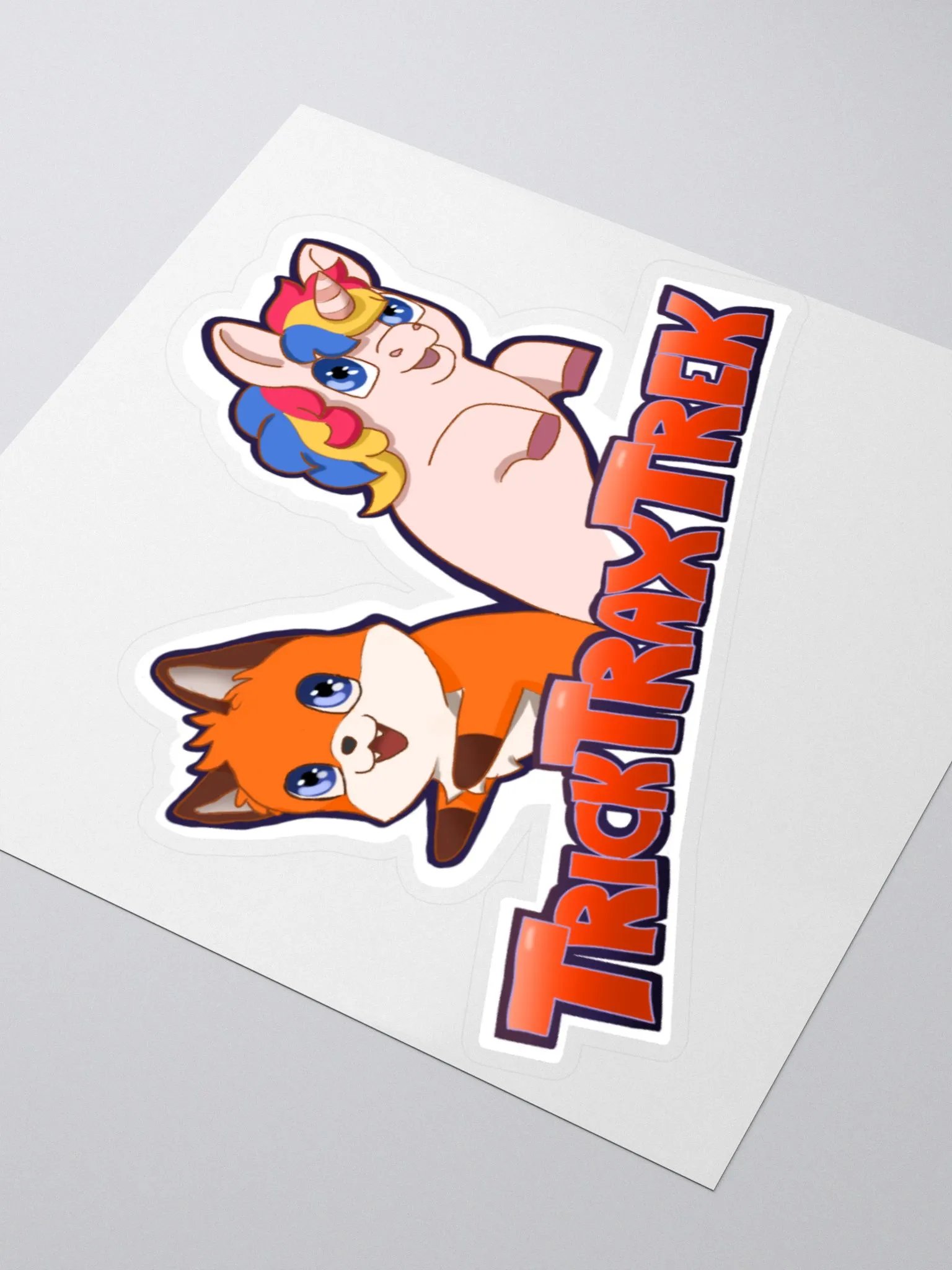 Fox and Unicorn Sticker product image (3)