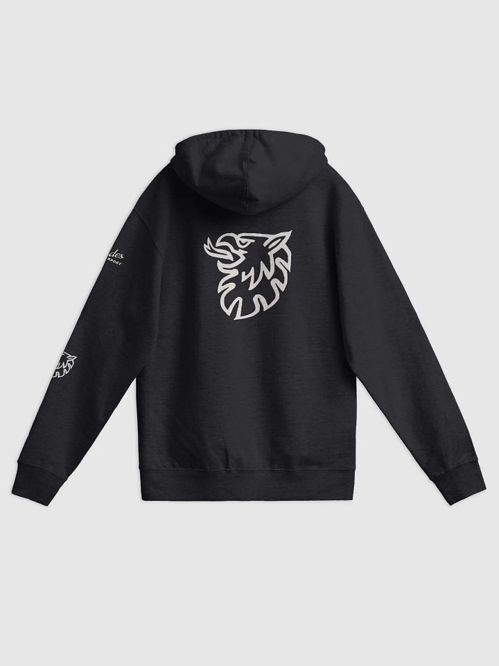 Fleece Zip Up Hoodie by Independent Trading Black - Gripen product image (1)