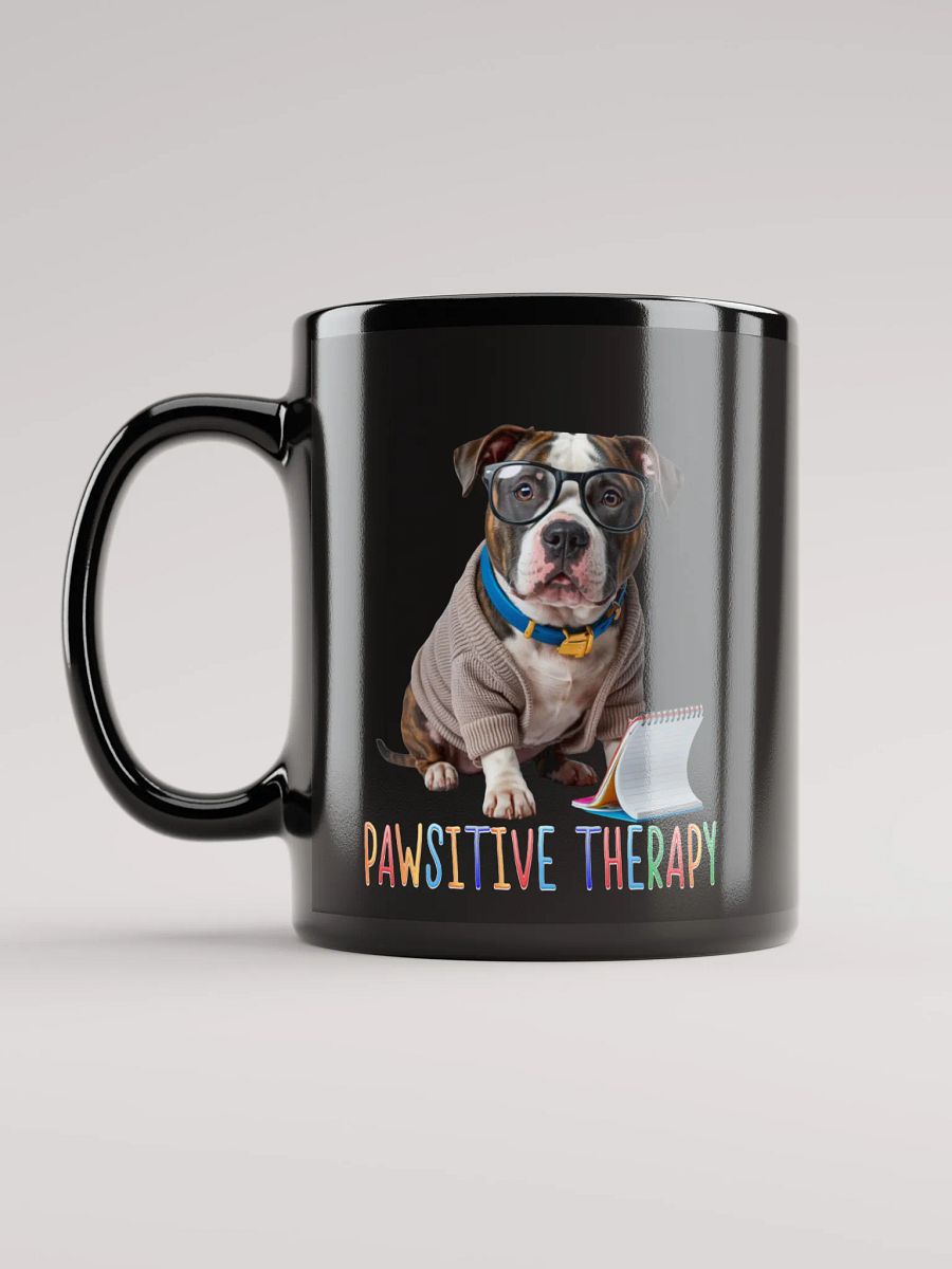 Pawsitive Therapy Black Mug product image (5)