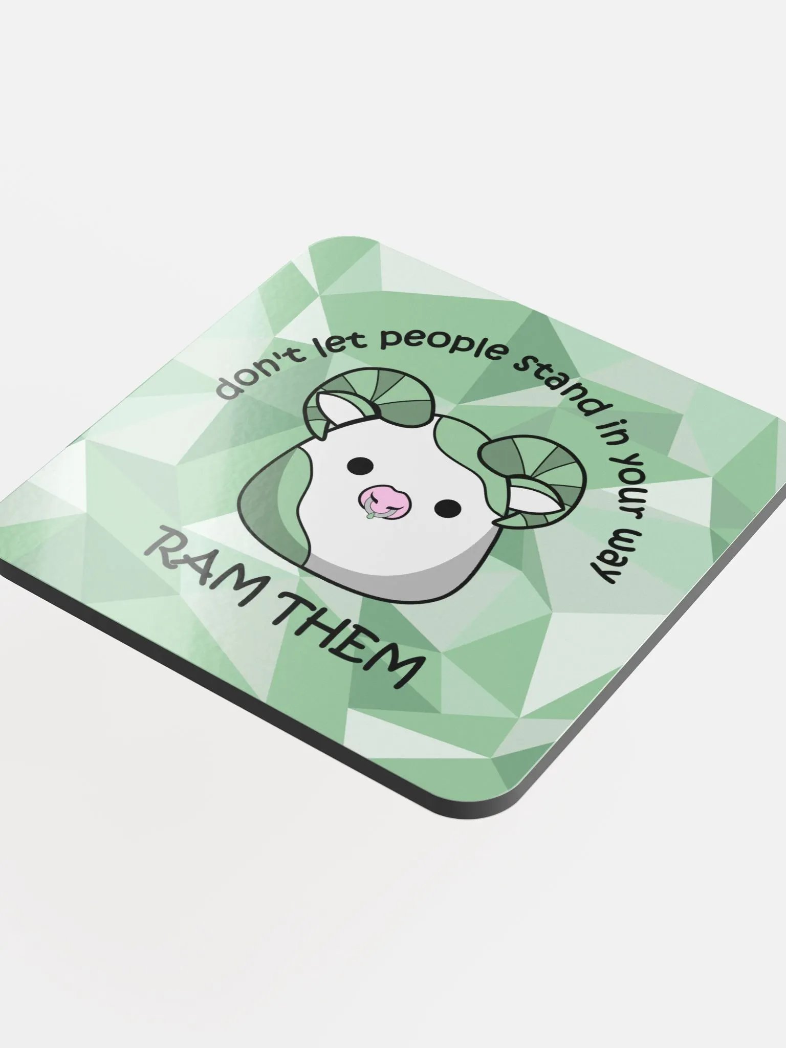 Glossed Cork Coaster - Ram Them product image (4)
