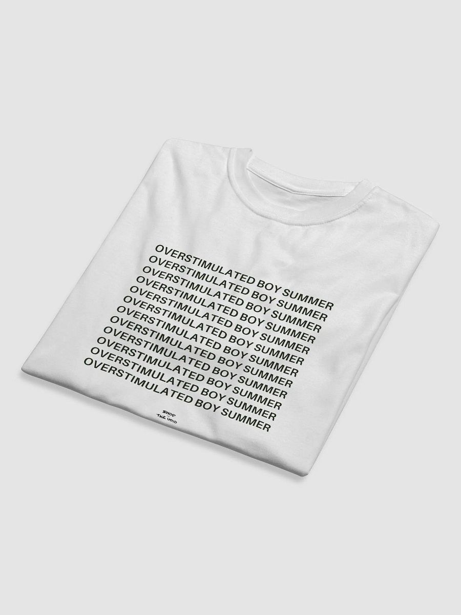 OVERSTIMULATED BOY SUMMER black eco tee product image (5)