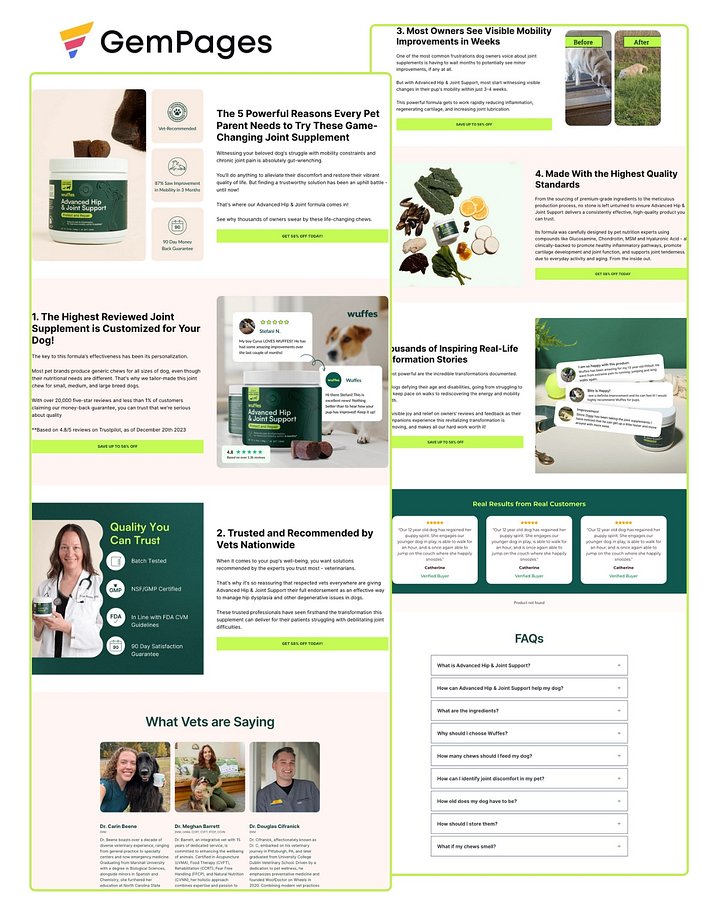Joint Supplement 5 Reasons Listicle | GemPages product image (1)