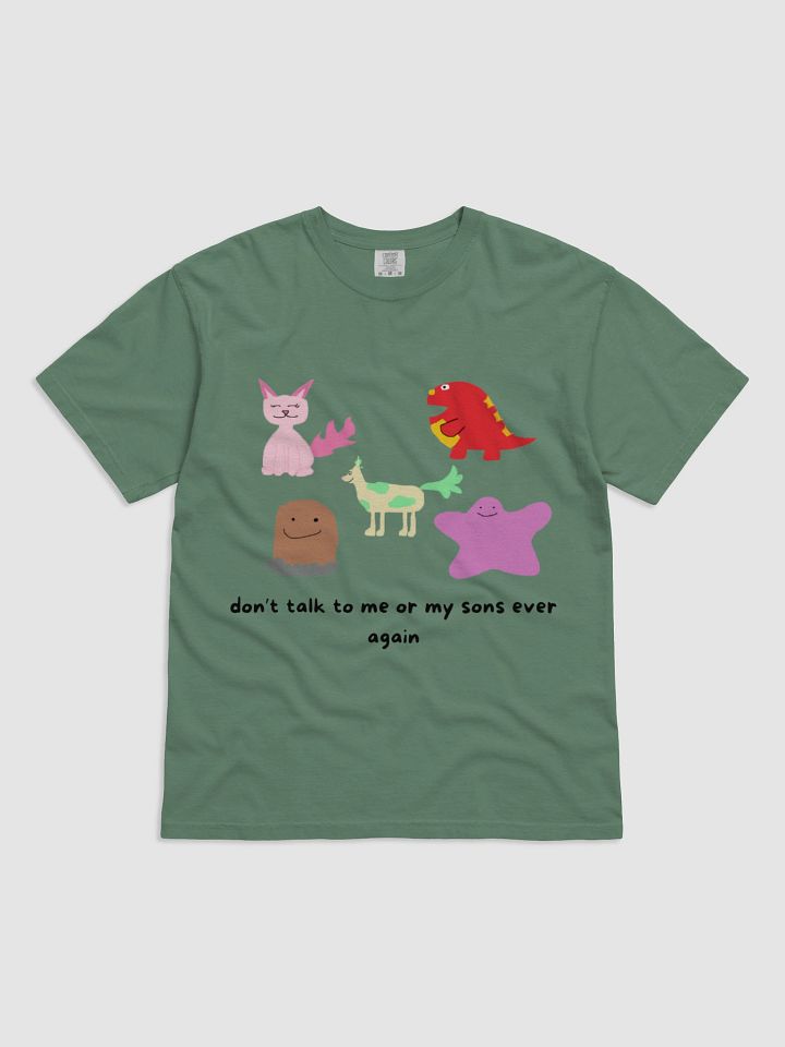 me or my sons T-shirt (black font) product image (1)