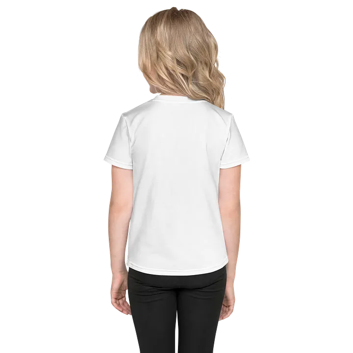 Kids Crew Neck T-Shirt Girl Graffiti All-Over Print product image (2)